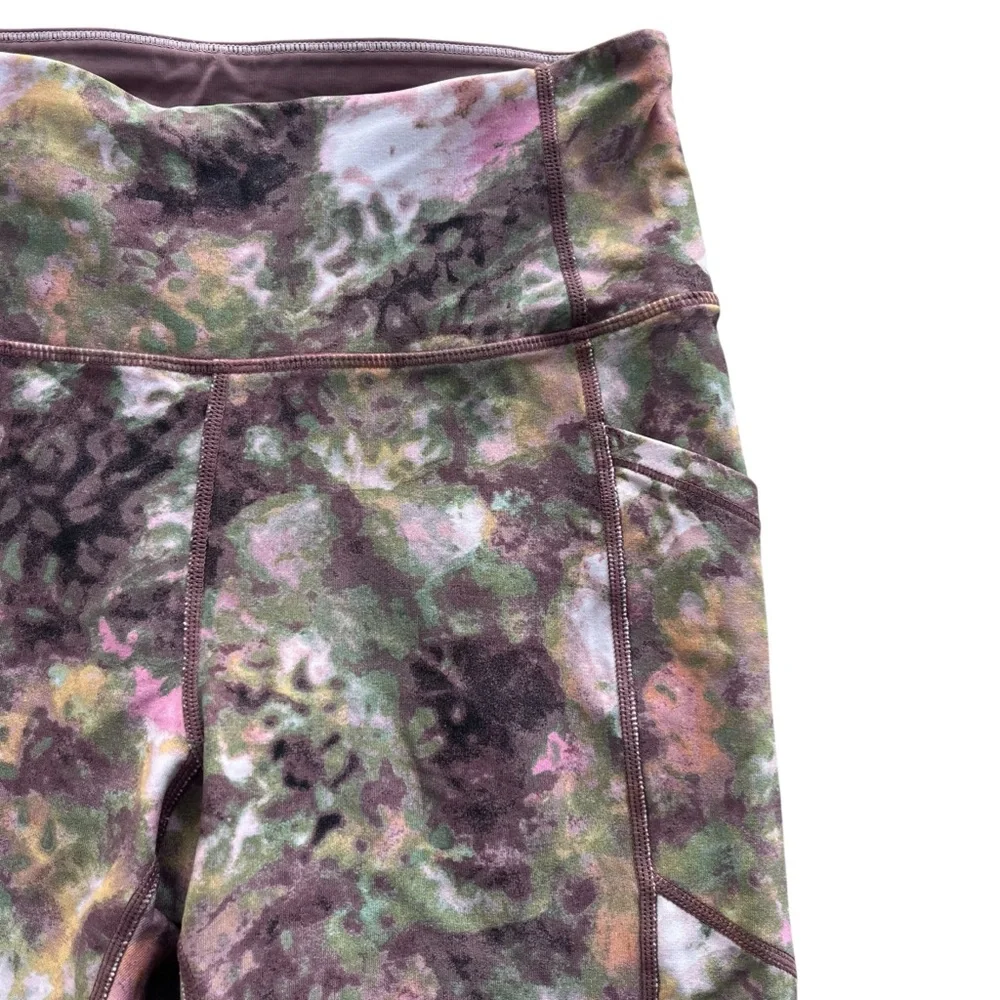 Calvin Klein Performance Wick Women’s S Jungle Trek Print High Rise Crop Legging